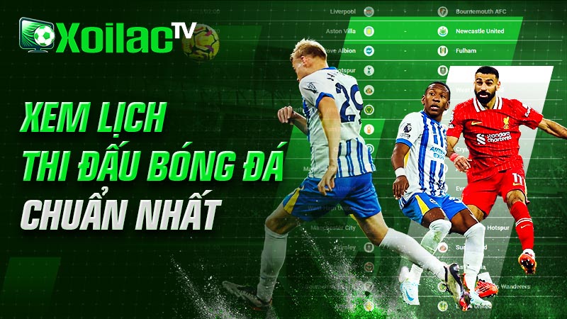 Xem lịch thi đấu bóng đá chuẩn nhất trên Xoilactv